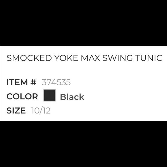 NWT Lane Bryant Black Smocked Yoke Max Swing Tunic- Size 10/12 - Picture 2 of 8